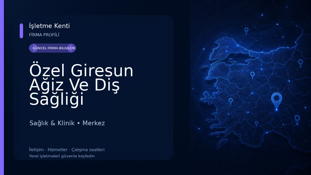 Özel Giresun Ağiz Ve Diş Sağliği Polikliniği Sağlık & Klinik