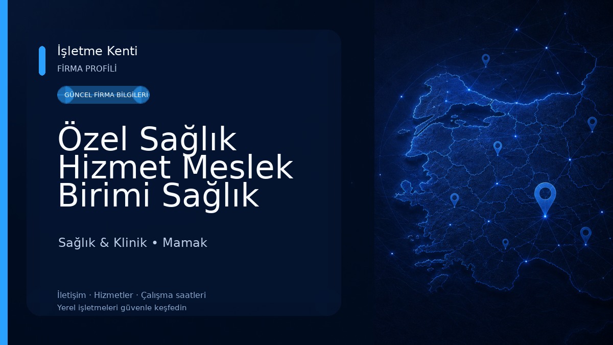 Özel Sağlık Hizmet Meslek Birimi Sağlık memuru İlker Akman Sağlık & Klinik