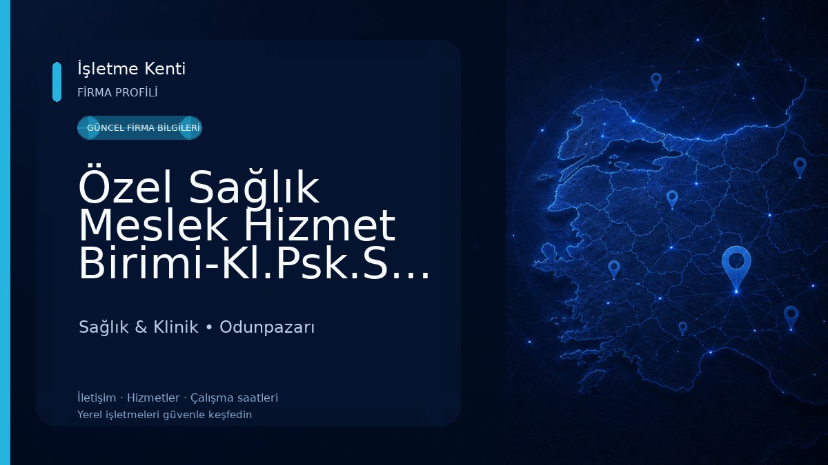 Özel Sağlık Meslek Hizmet Birimi-Kl.Psk.Serhat Uludemir Kl.Psk.Tuğba Açıkgöz-Uzm.Psk.Ahmetcan Alkan-Uzm.Psk.Melike Nur Kutlu Sağlık & Klinik