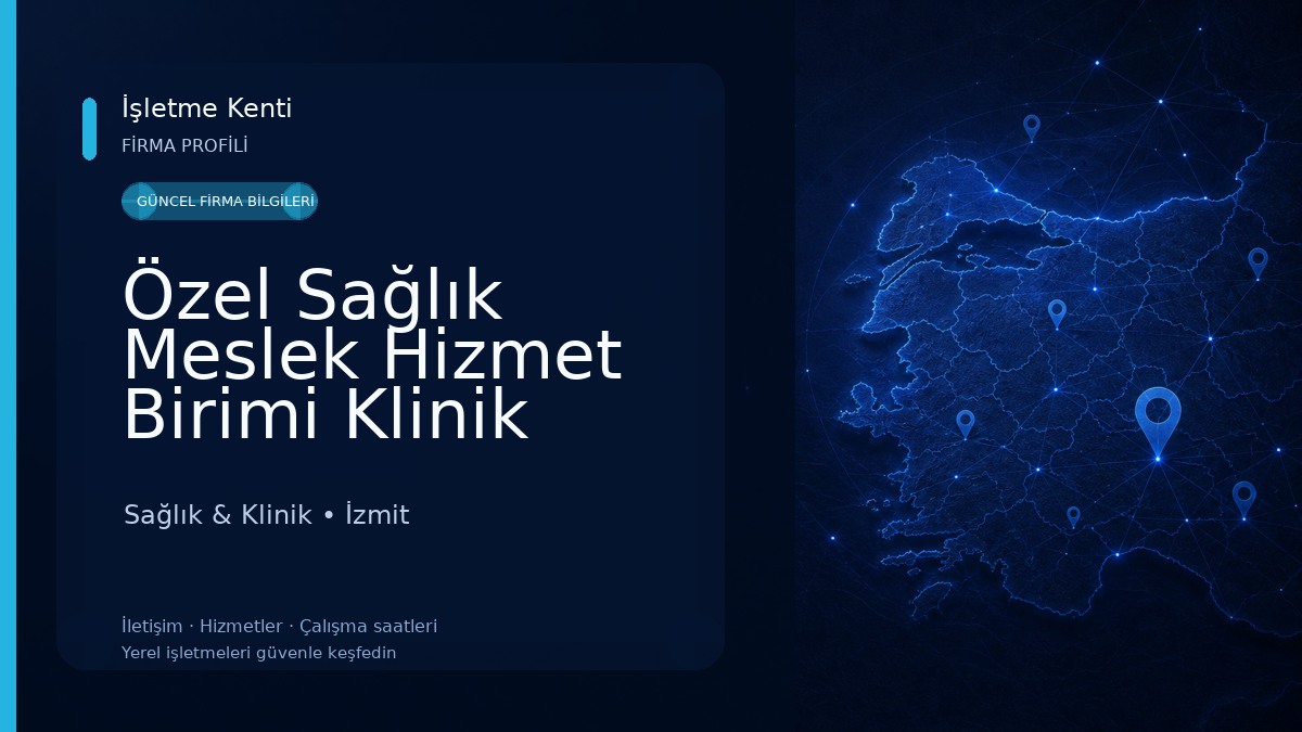Özel Sağlık Meslek Hizmet Birimi Klinik Psikolog Gözde ŞEN DERELİ