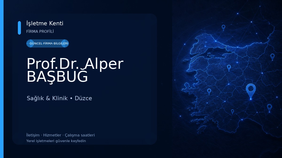 Prof.Dr. Alper BAŞBUĞ 