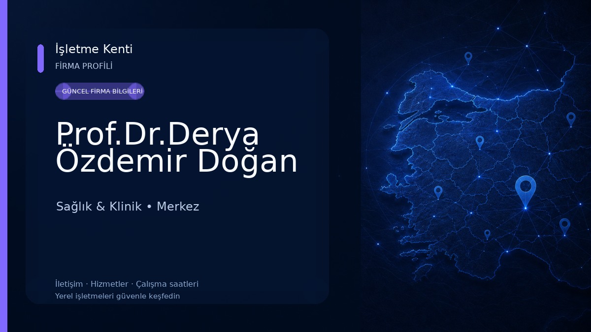 Prof.Dr.Derya Özdemir Doğan 