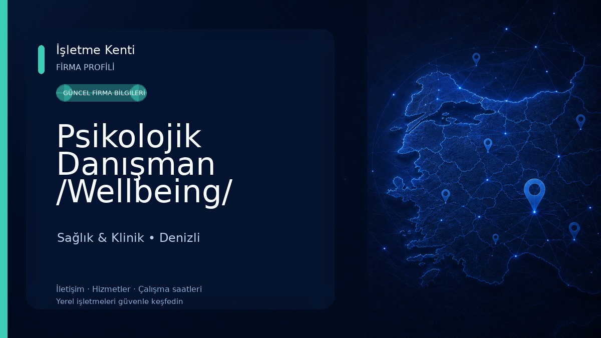 Psikolojik Danışman /Wellbeing/ Ayurvedik Beslenme Sağlık & Klinik