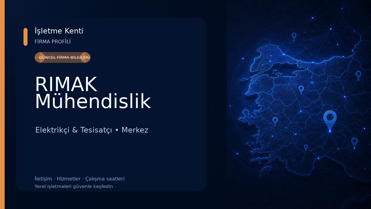 RIMAK Mühendislik Elektrikçi & Tesisatçı