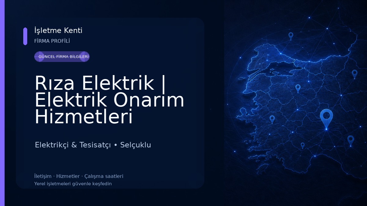 Rıza Elektrik | Elektrik Onarım Hizmetleri