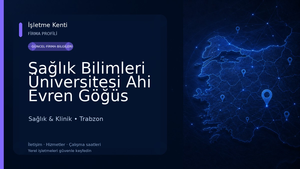 Sağlık Bilimleri Üniversitesi Ahi Evren Göğüs Kalp ve Damar Cerrahisi Eğitim ve Araştırma Hastanesi Sağlık & Klinik