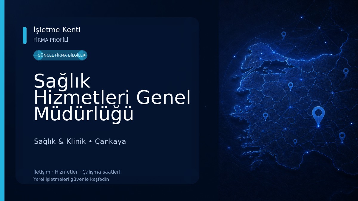Sağlık Hizmetleri Genel Müdürlüğü Sağlık & Klinik