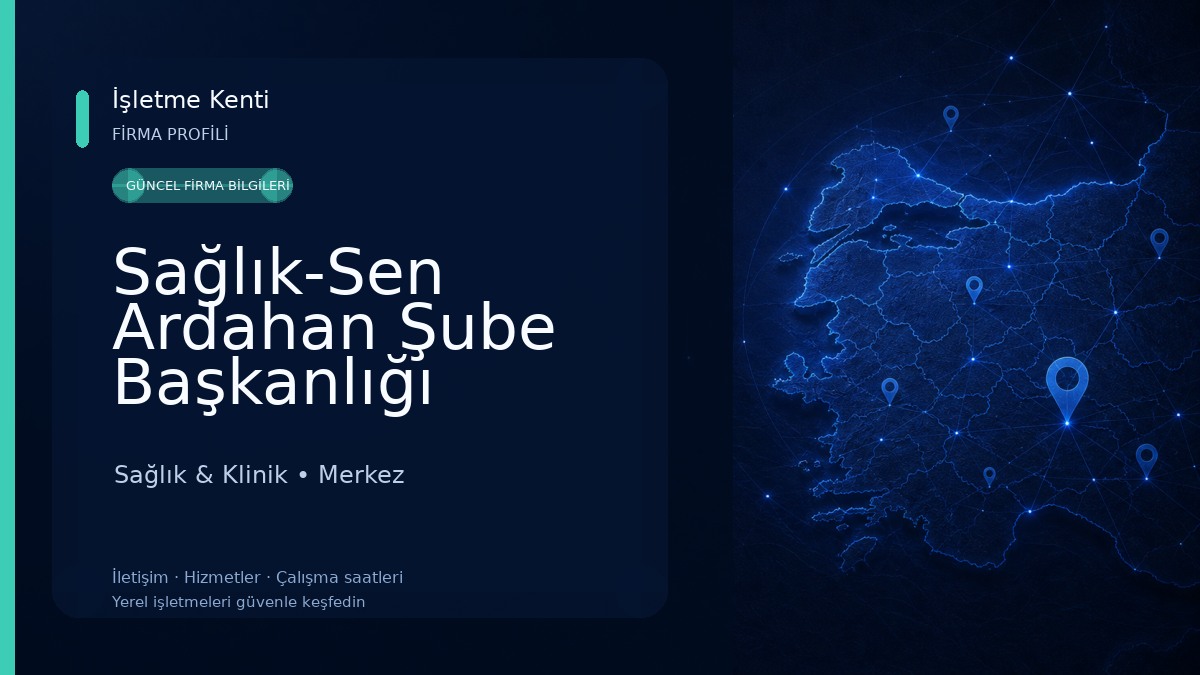 Sağlık-Sen Ardahan Şube Başkanlığı Sağlık & Klinik