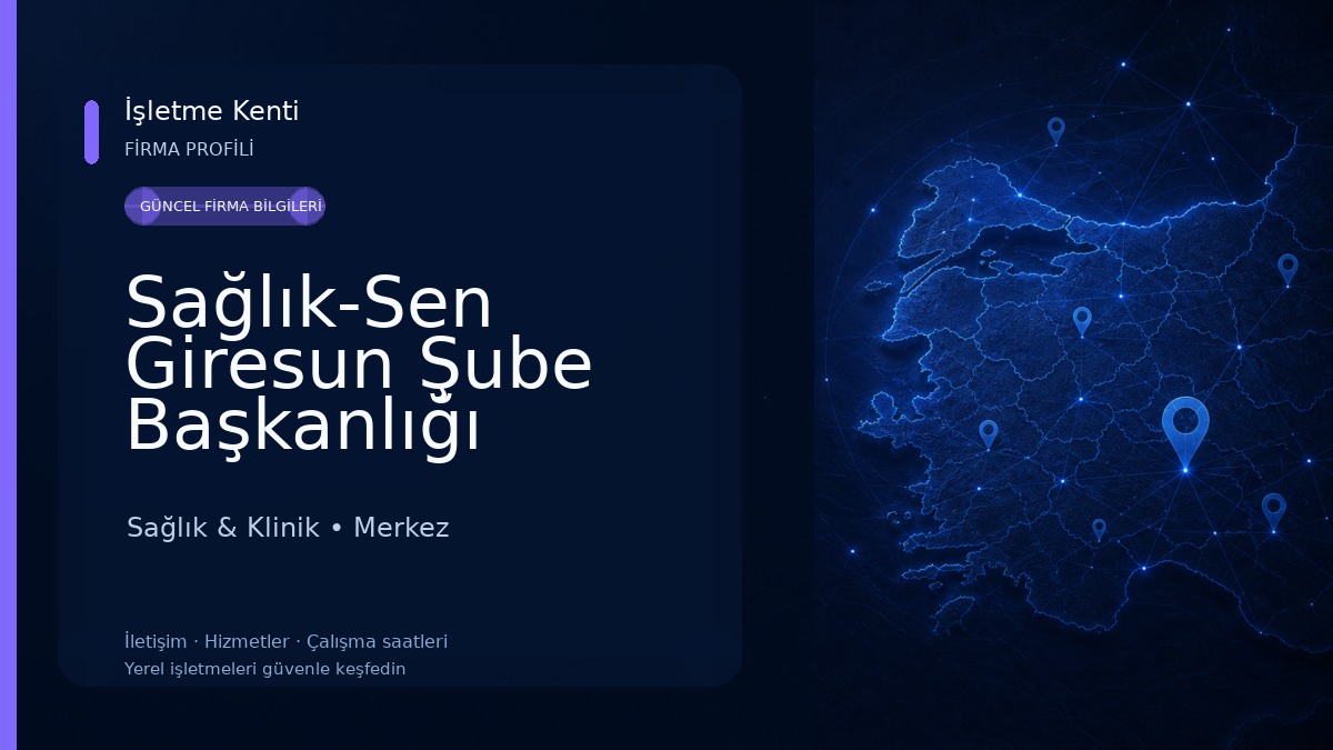 Sağlık-Sen Giresun Şube Başkanlığı Sağlık & Klinik