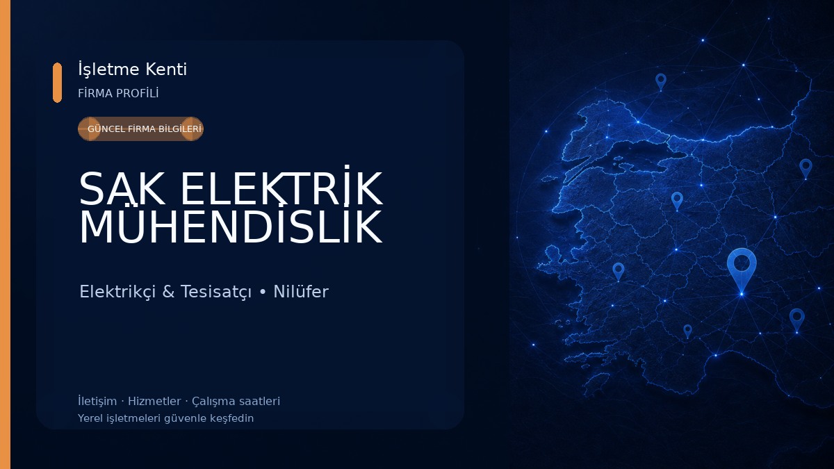 SAK ELEKTRİK MÜHENDİSLİK Elektrikçi & Tesisatçı