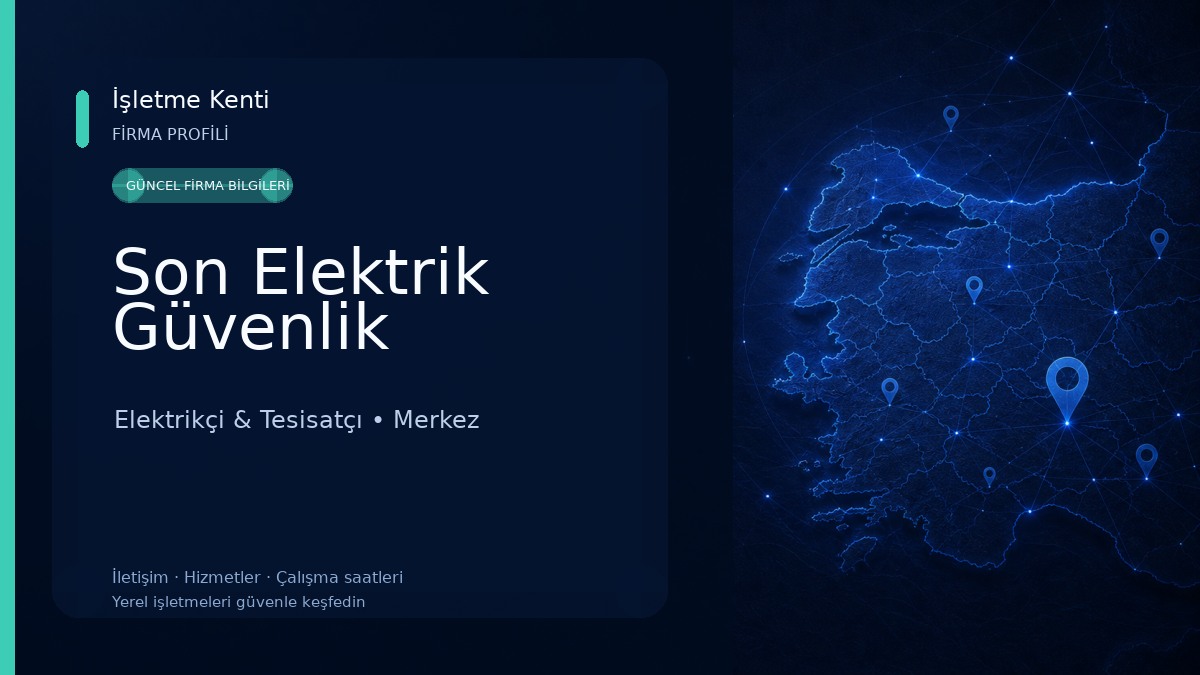 Son Elektrik Güvenlik 