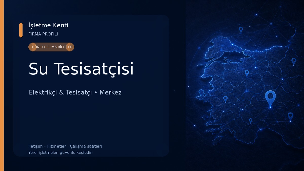 Su Tesisatçisi Elektrikçi & Tesisatçı