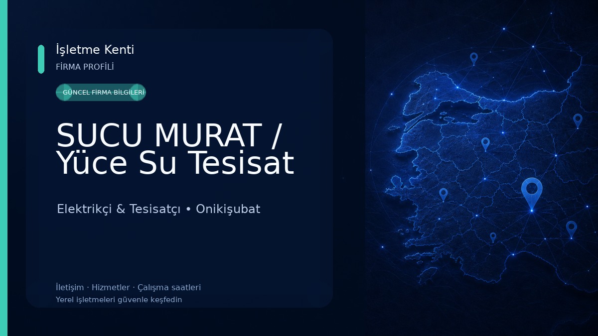SUCU MURAT / Yüce Su Tesisat