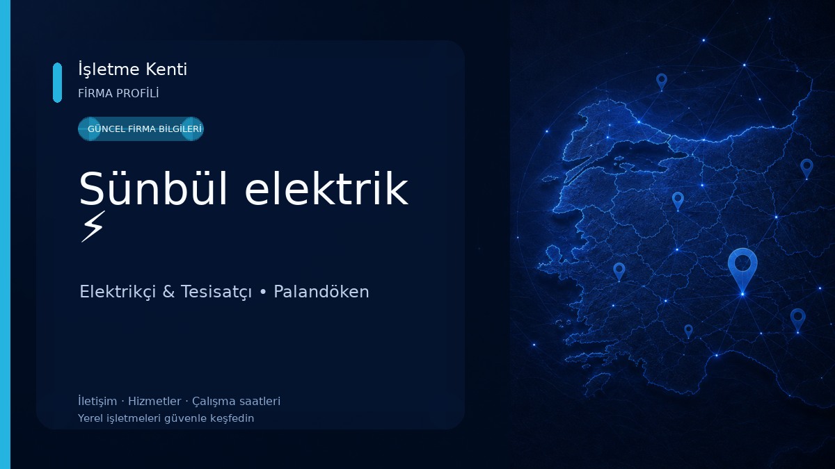 Sünbül elektrik ⚡ 
