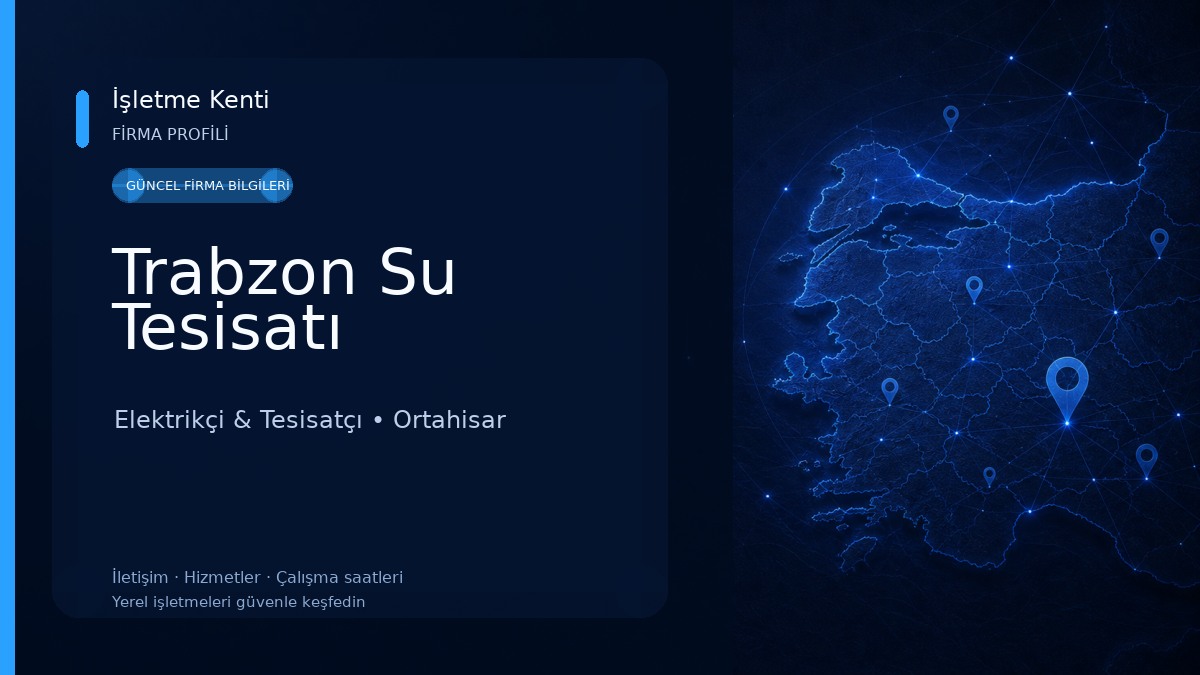 Trabzon Su Tesisatı 
