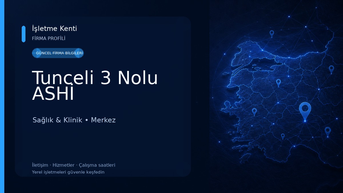 Tunceli 3 Nolu ASHİ