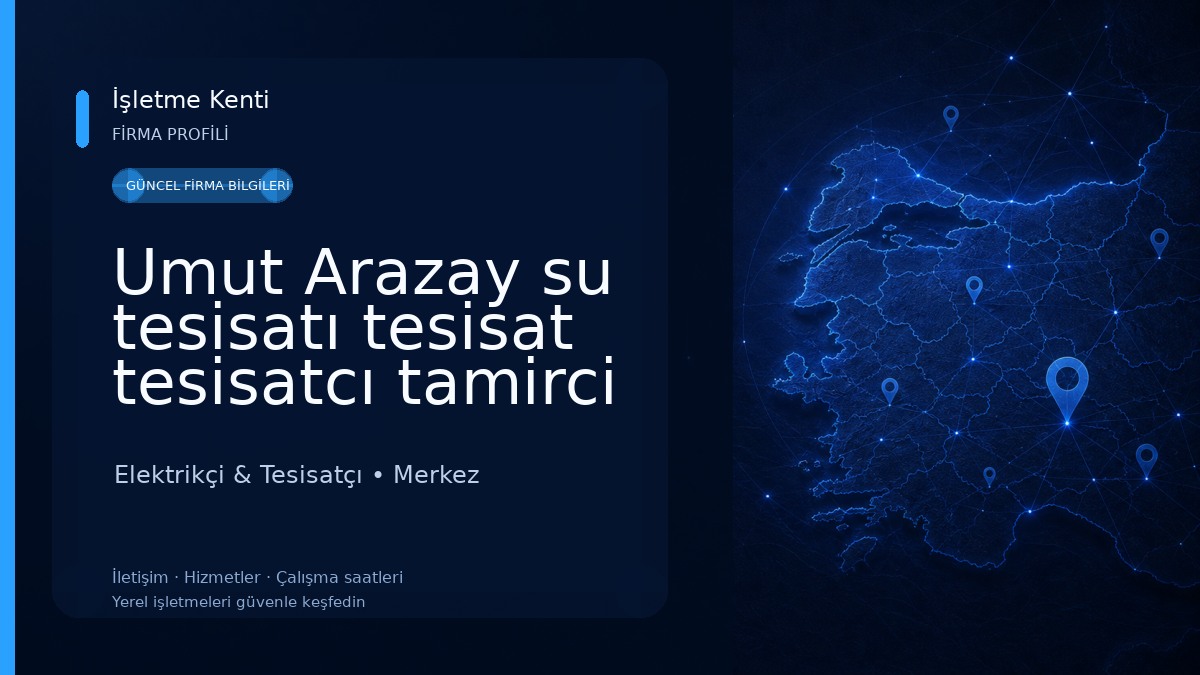 Umut Arazay su tesisatı tesisat tesisatcı tamirci Banyo mutfak tuvalet tıkanıklık kırşehir Elektrikçi & Tesisatçı