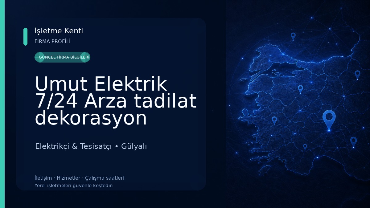 Umut Elektrik 7/24 Arza tadilat dekorasyon 