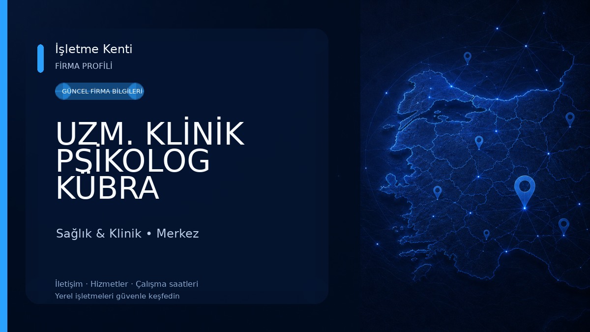 UZM. KLİNİK PSİKOLOG KÜBRA HAPELOĞLU MİA YAŞAM MERKEZİ Sağlık & Klinik