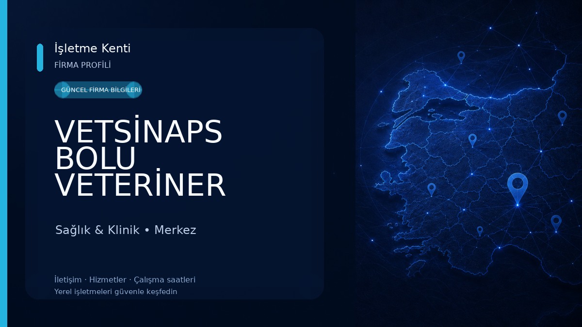 VETSİNAPS BOLU VETERİNER MUAYENEHANESİ ®️ Sağlık & Klinik