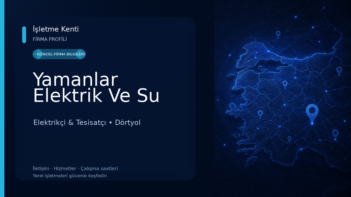 Yamanlar Elektrik Ve Su