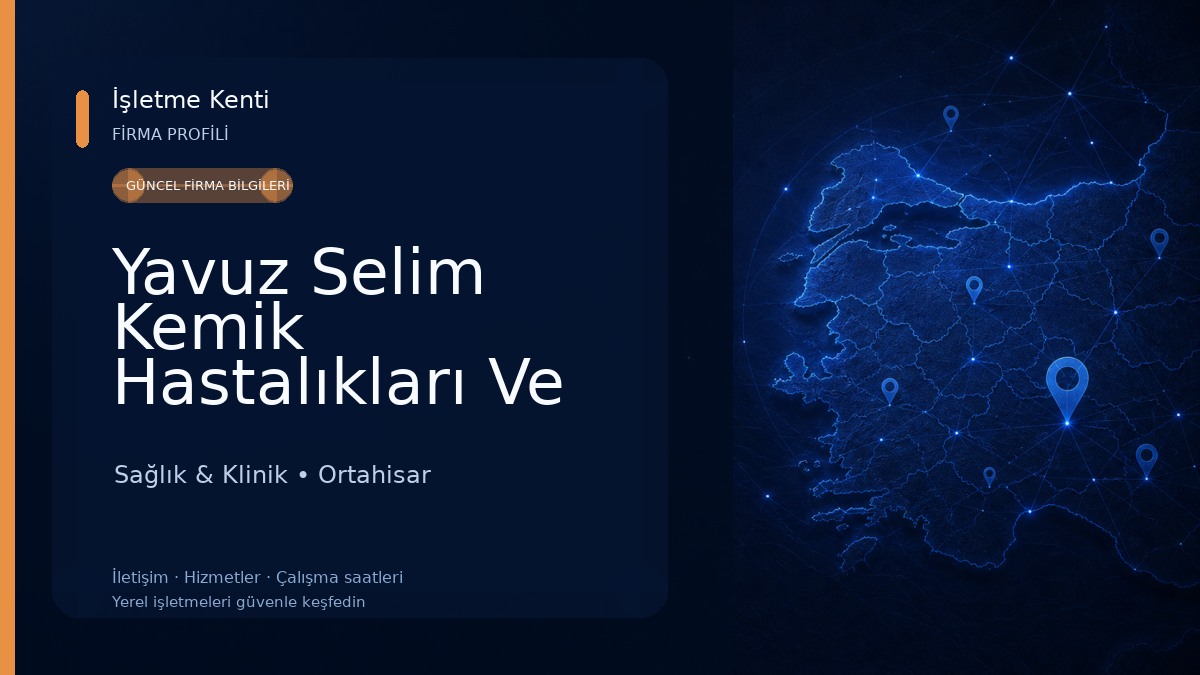 Yavuz Selim Kemik Hastalıkları Ve Rehabilitasyon Hastanesi