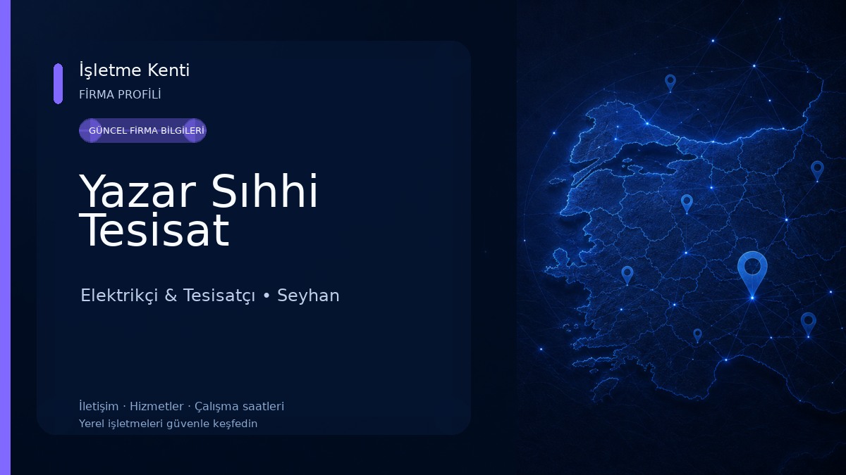 Yazar Sıhhi Tesisat