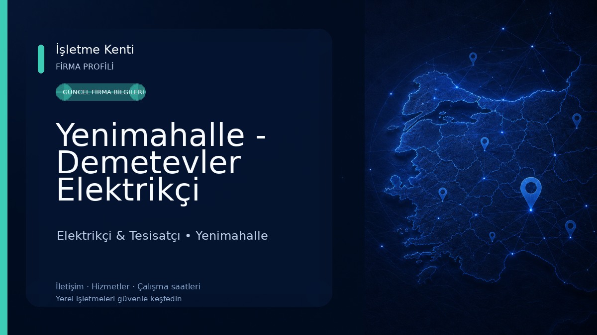 Yenimahalle - Demetevler Elektrikçi Elektrikçi & Tesisatçı