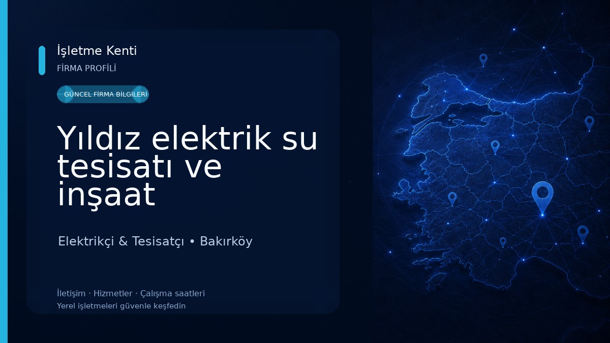 Yıldız elektrik su tesisatı ve inşaat Elektrikçi & Tesisatçı